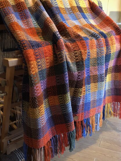 Plaid artisanat art pure laine mérinos Made in France