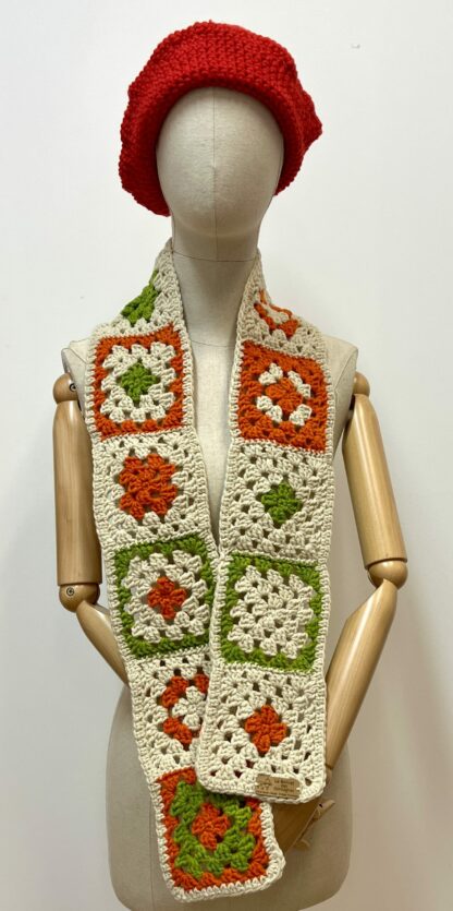 Echarpe granny pure laine mérinos made in France